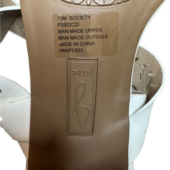 Joie Society Slip On Square Toe Block Heel Sandal - Picture 10 of 10